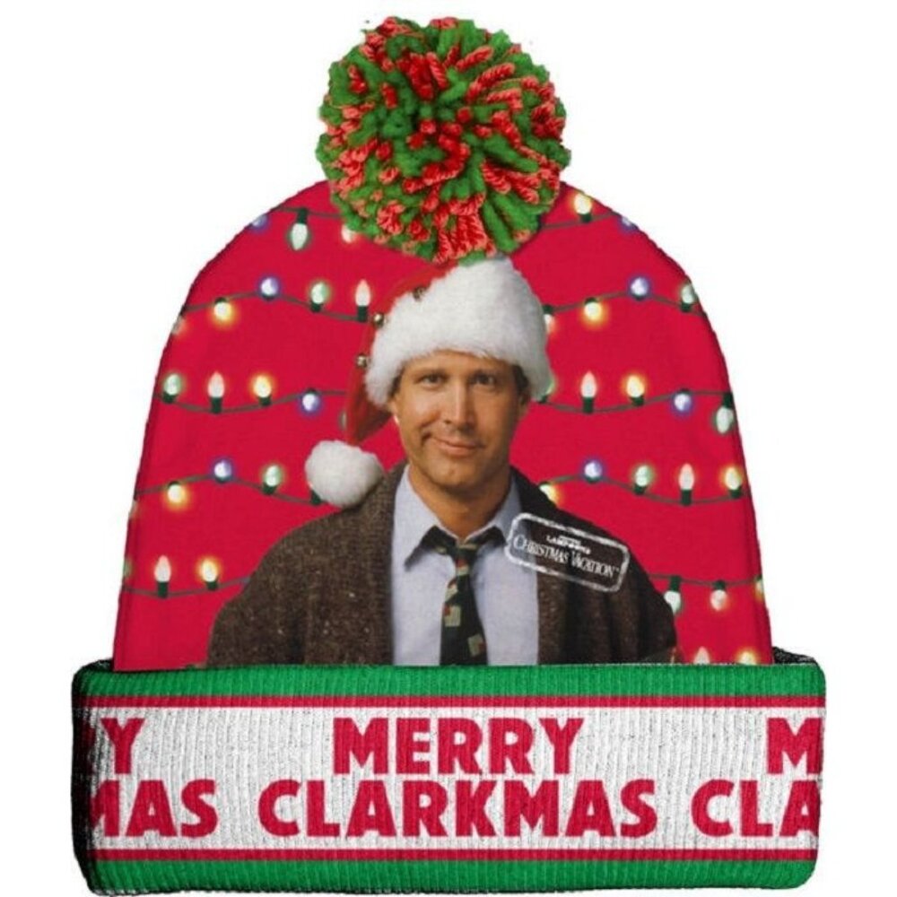 New Christmas Vacation Beanie Hat Adult Winter One Size NIP Clack Griswold Movie